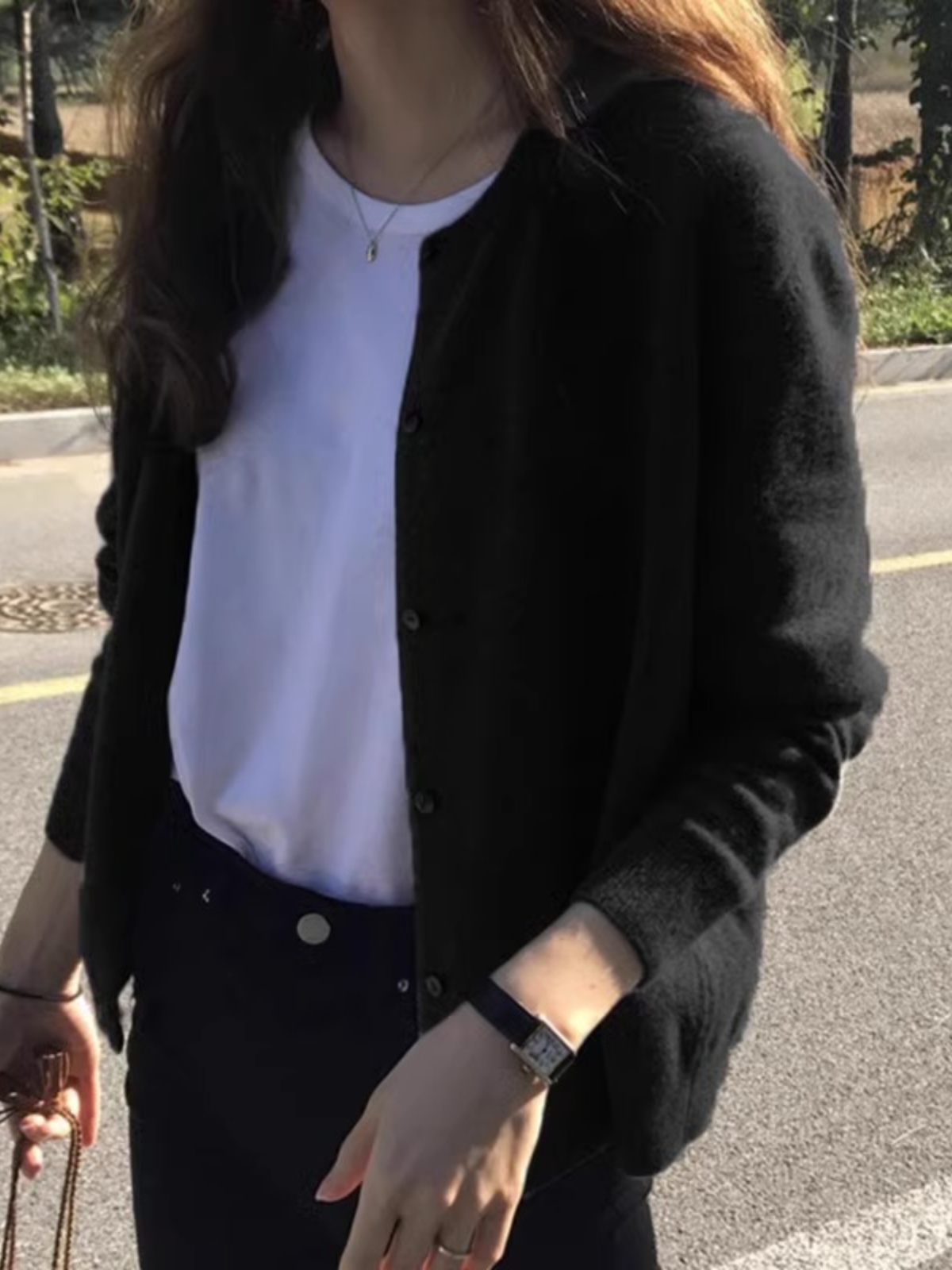 春秋针织衫毛衣开衫女大码胖mm微胖灰色显瘦圆领外搭上衣外套冬季